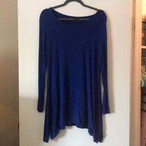 Blue t-shirt dress
